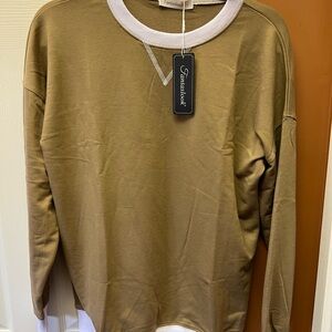 Fantastick Women's Casual Tan Sweatshirt
